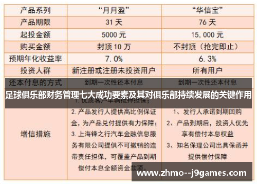 足球俱乐部财务管理七大成功要素及其对俱乐部持续发展的关键作用